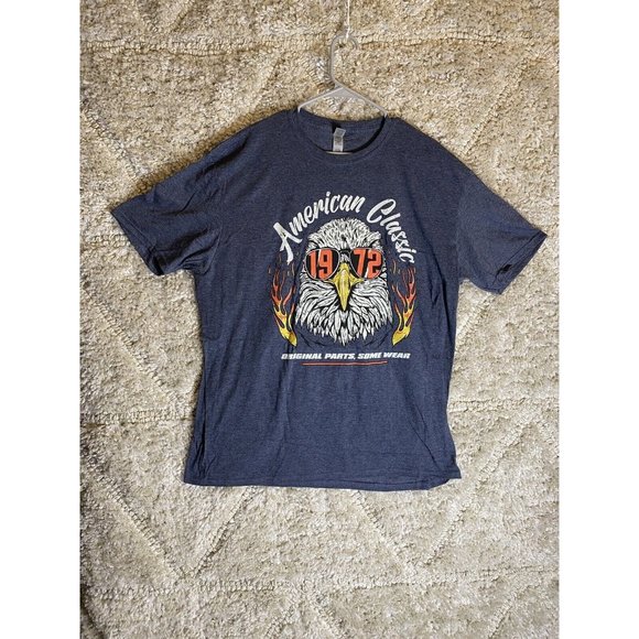 American Classic Eagle 1972 T-Shirt Mens Size 2XL Short Sleeve Gun Show Graphic - Picture 1 of 8